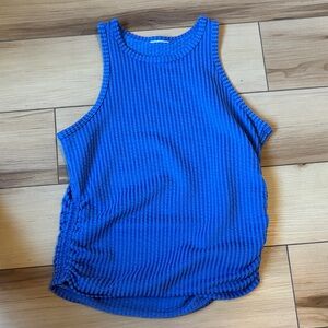 Abercrombie Kids Vibrant Blue Ribbed Tank Top